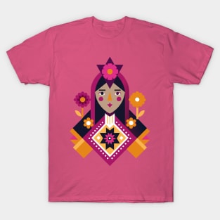 Romanian Folk Art Girl T-Shirt